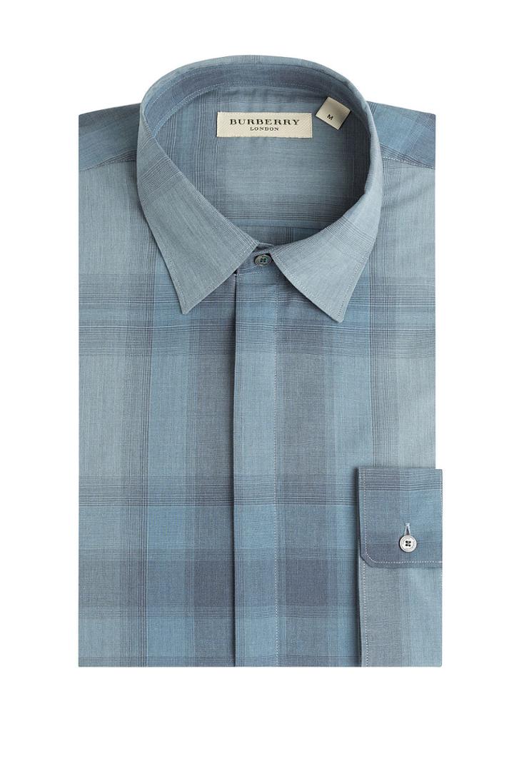 Burberry London Burberry London Check Print Shirt - Blue