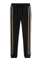 Zoe Karssen Zoe Karssen Cotton Sweatpants With Metallic Thread - Black