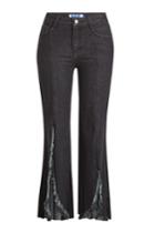 Sjyp Sjyp Flared Jeans With Distressed Fringing
