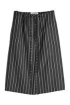 Jil Sander Jil Sander Striped Wool Skirt