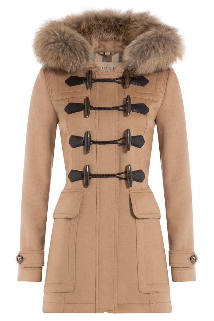 Burberry Burberry Wool Duffle Coat With Fur-trimmed Hood