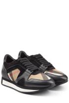Burberry Shoes & Accessories Burberry Shoes & Accessories Sneakers With Leather And Suede - Multicolor