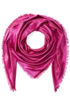 Etro Etro Silk Blend Scarf With Wool - Magenta