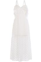 Self-portrait Self-portrait Daisy Off Shoulder Cotton Maxi Dress - White