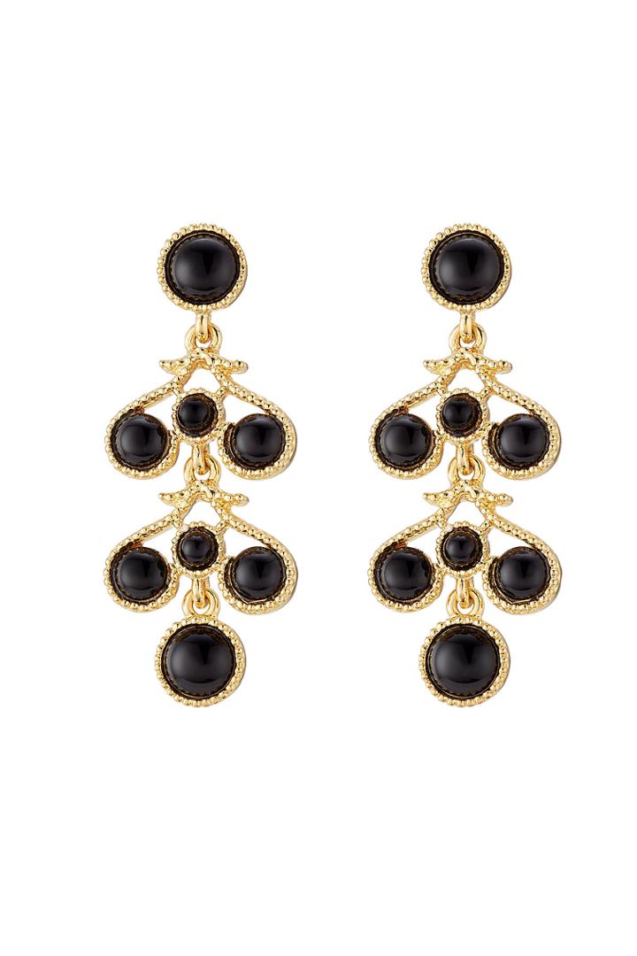 Kenneth Jay Lane Kenneth Jay Lane Gold-plated Resin Chandelier Earrings - Gold