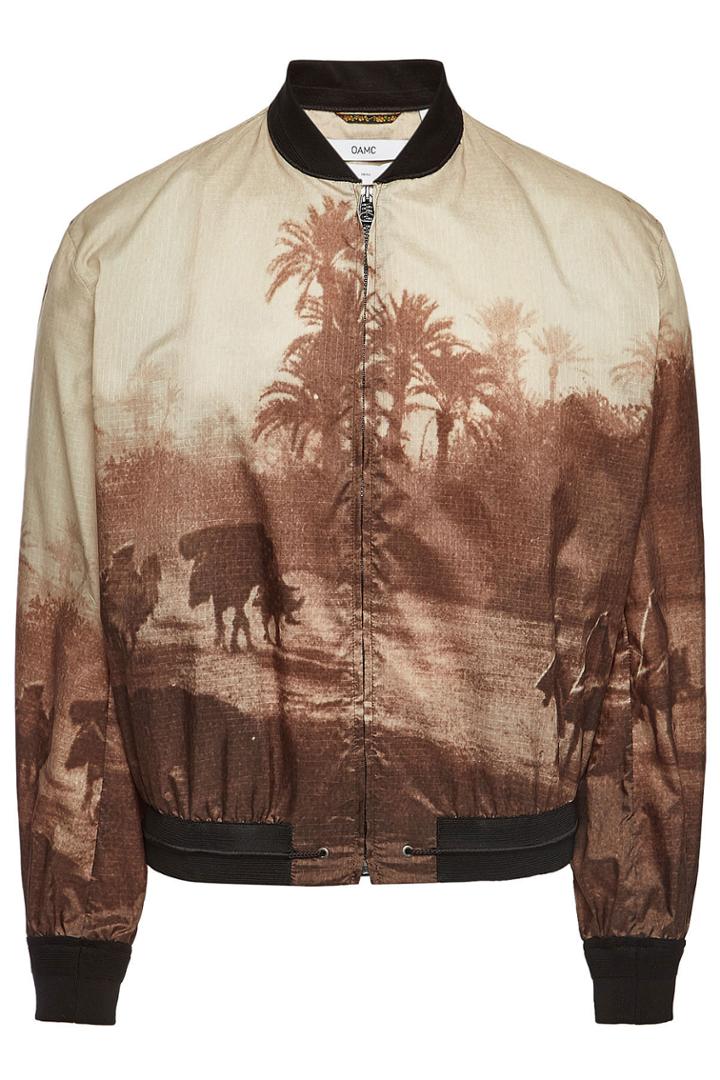 Oamc Oamc Postcard Printed Bomber Jacket