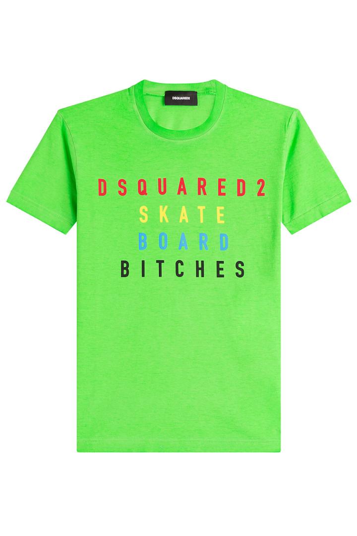 Dsquared2 Dsquared2 Printed Cotton T-shirt - Green