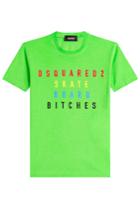 Dsquared2 Dsquared2 Printed Cotton T-shirt - Green