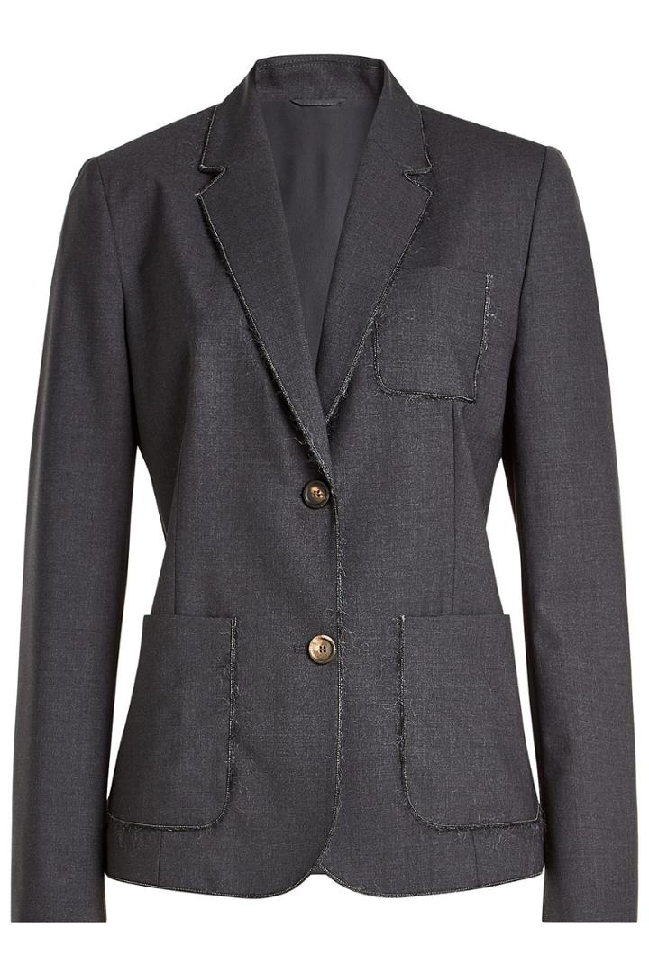 Brunello Cucinelli Brunello Cucinelli Embellished Virgin Wool Blazer
