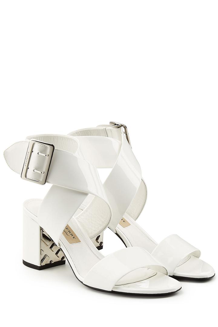 Burberry Burberry Patent Leather Sandals