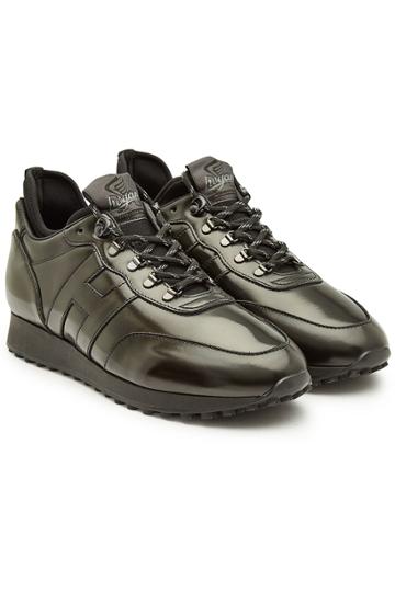 Hogan Hogan Retro Running Sneakers With Leather