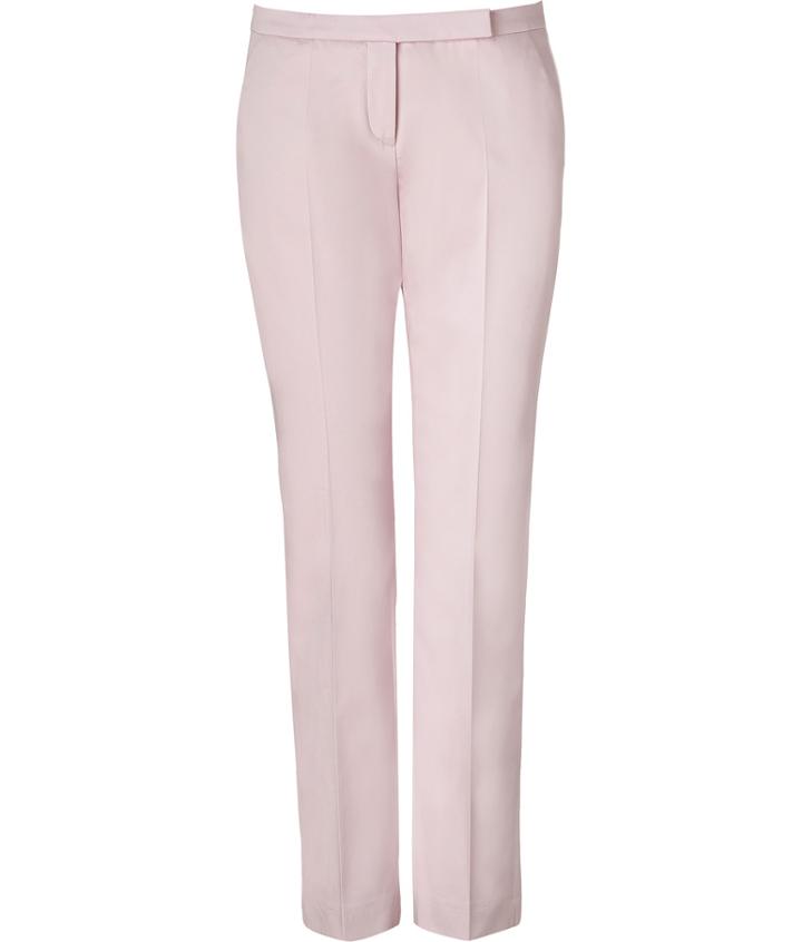 Hugo Light Pastel Pink Stretch Cotton Harile Pants