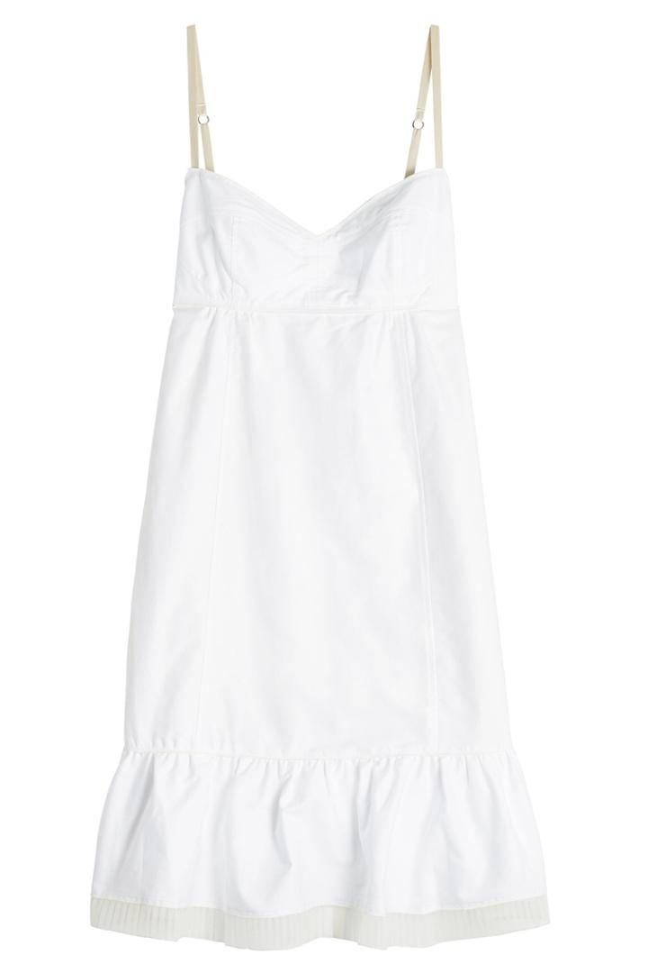 Marc Jacobs Marc Jacobs Cotton Dress With Pleated Chiffon Trim