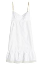 Marc Jacobs Marc Jacobs Cotton Dress With Pleated Chiffon Trim