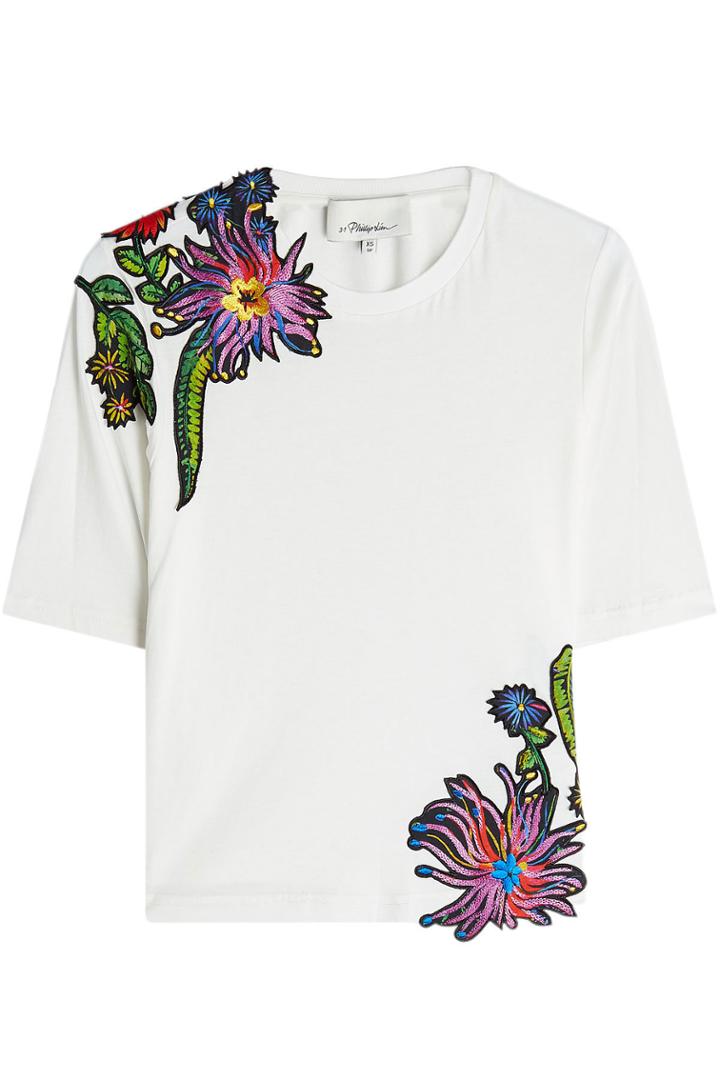 3.1 Phillip Lim 3.1 Phillip Lim Embroidered Cotton T-shirt