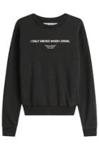 Off-white Off-white Printed Cotton Sweatshirt - Black