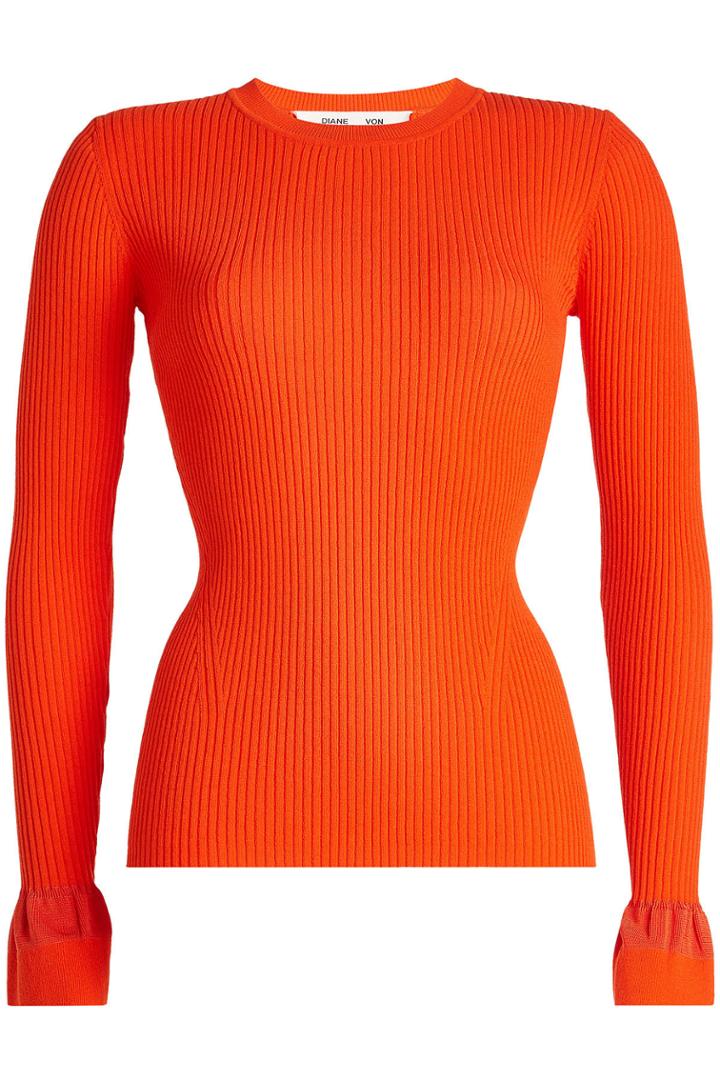 Diane Von Furstenberg Diane Von Furstenberg Knit Pullover With Statement Cuffs