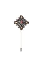 Alexander Mcqueen Alexander Mcqueen Embellished Tie Pin With Swarovski Crystals