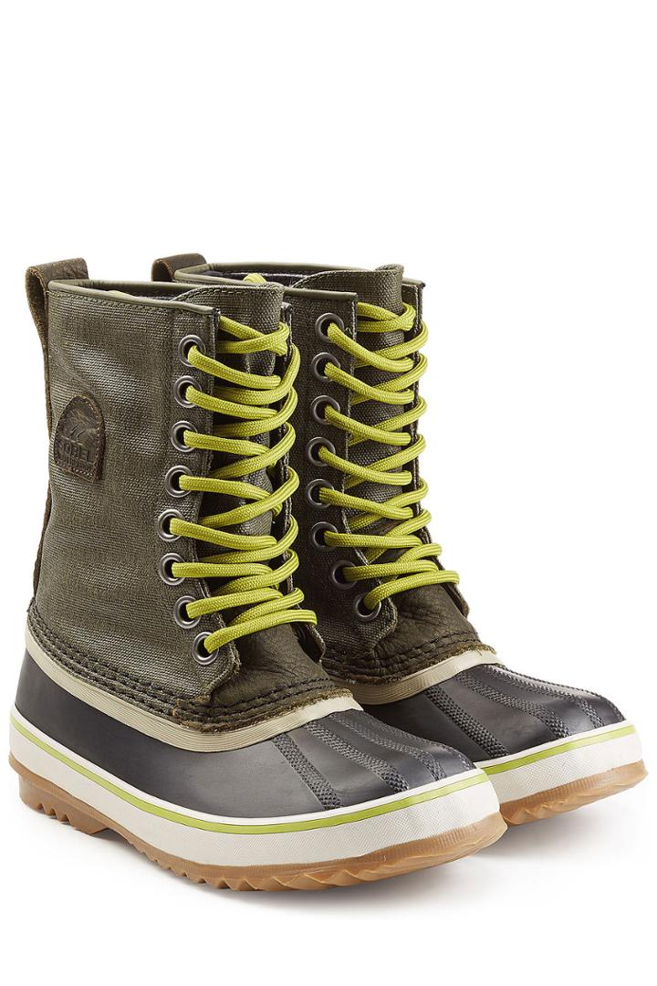 Sorel Sorel 1964 Premium Rubber, Leather And Canvas Short Boots