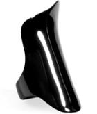 Lynn Ban Pvd Armor Ring In Black