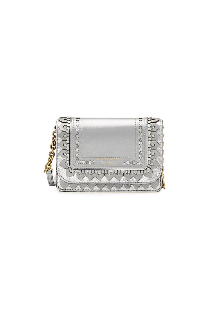 Burberry Burberry Hampshire Metallic Leather Wallet With Detachable Strap
