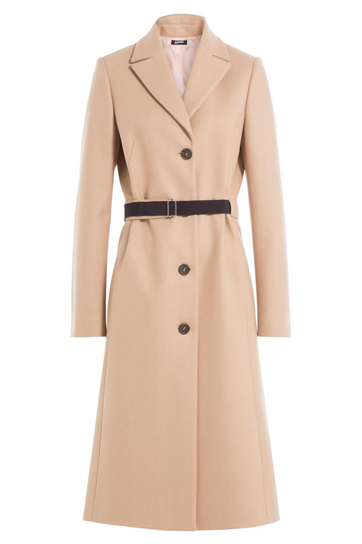 Jil Sander Navy Jil Sander Navy Wool Coat With Cashmere - Brown