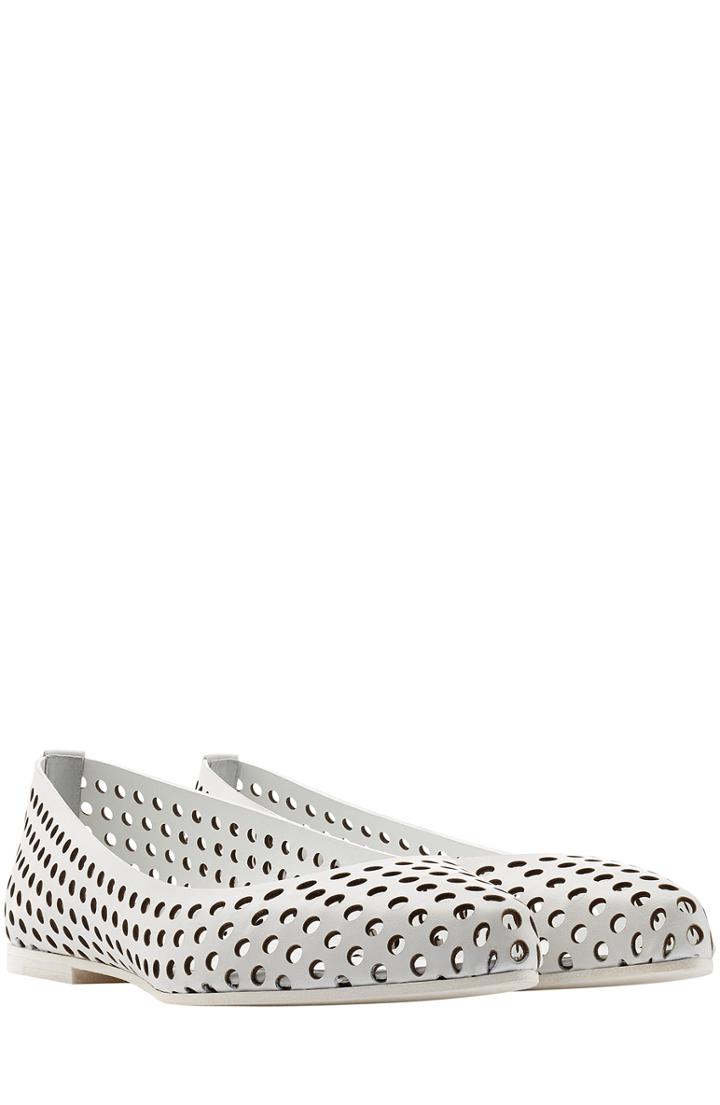 Jil Sander Perforated Leather Ballerinas