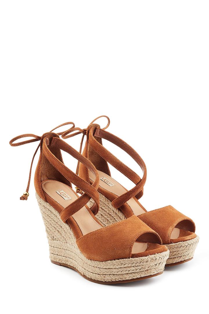 Ugg Australia Ugg Australia Suede Wedge Sandals