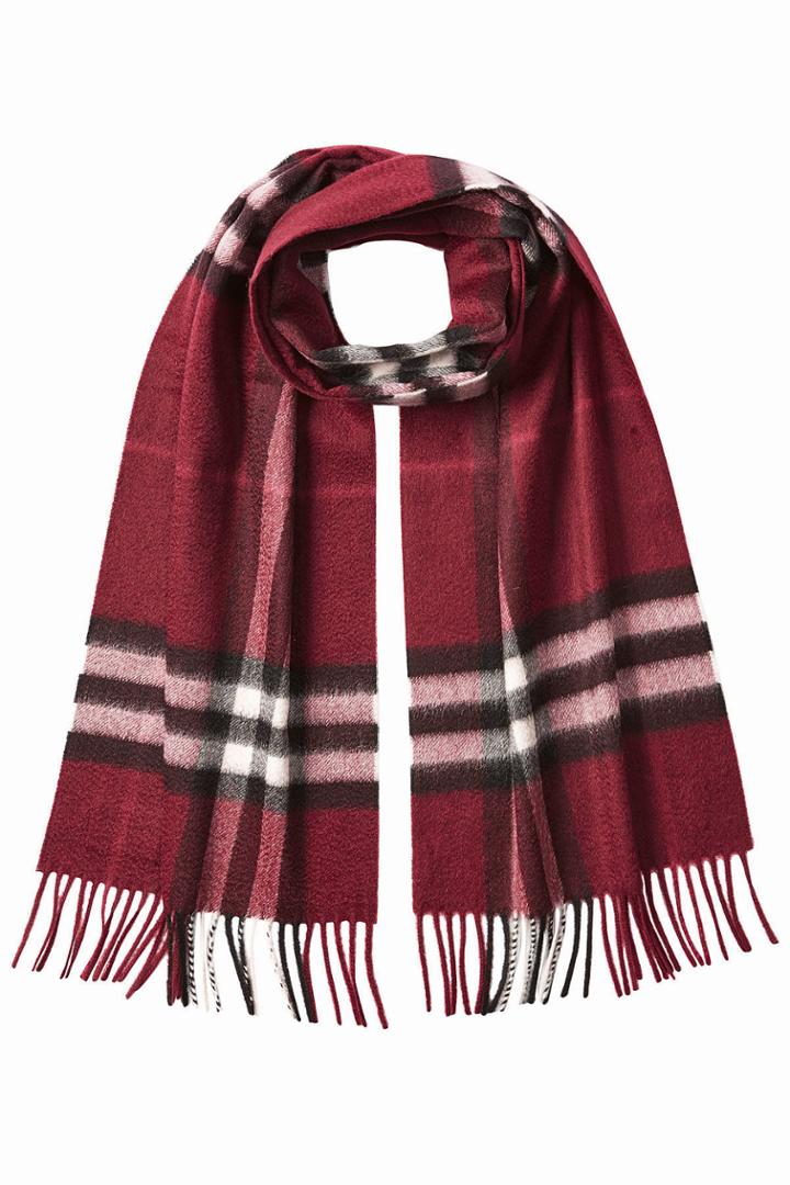 Burberry Shoes & Accessories Burberry Shoes & Accessories Printed Cashmere Scarf - Red