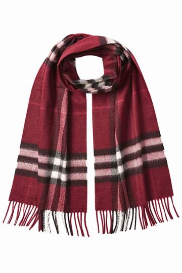 Burberry Shoes & Accessories Burberry Shoes & Accessories Printed Cashmere Scarf - Red