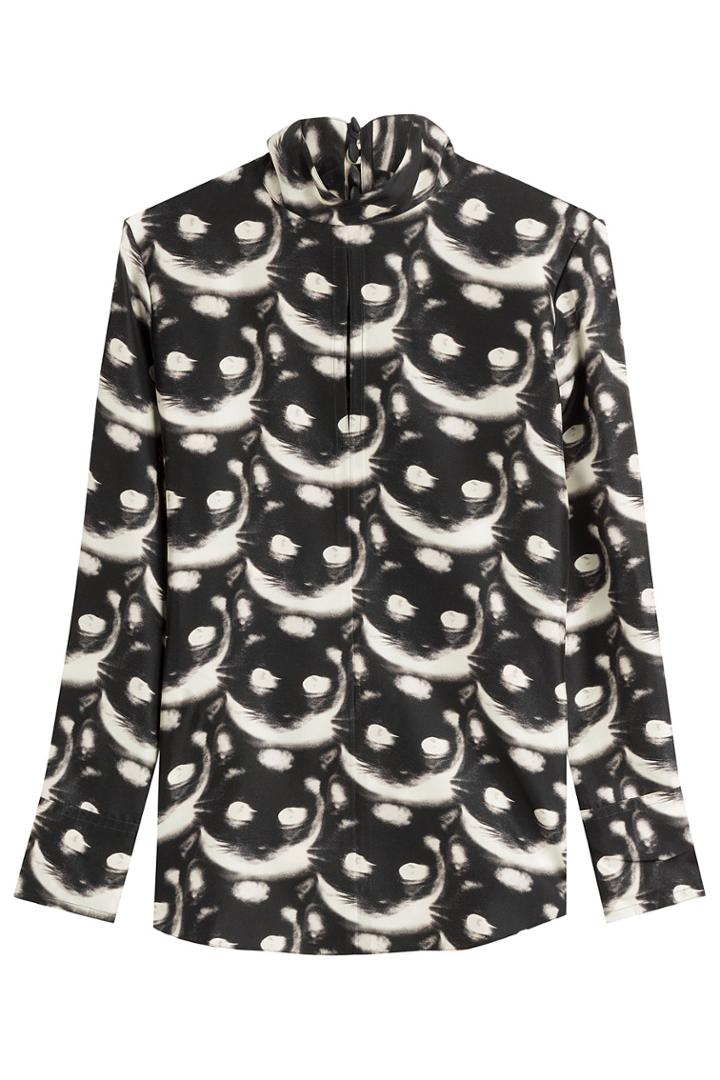 Nina Ricci Nina Ricci Printed Silk Blouse - Multicolor