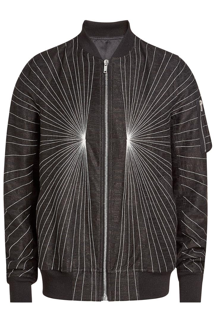 Rick Owens Rick Owens Printed Jacket With Cotton And Linen