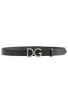 Dolce & Gabbana Dolce & Gabbana Leather Belt With Lettered Logo Buckle