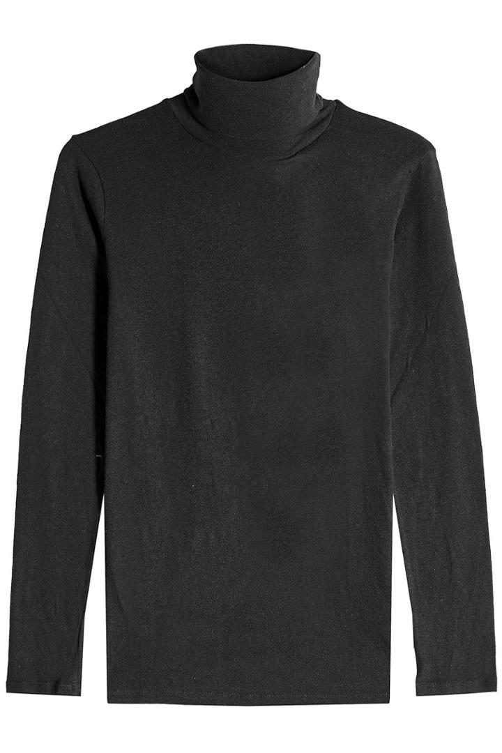 Majestic Majestic Turtleneck Pullover In Cotton And Cashmere