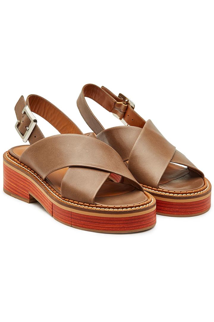 Robert Clergerie Robert Clergerie Anchor Leather Sandals