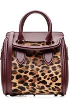 Alexander Mcqueen Heroine Mini Leather And Pony Hair Tote