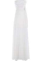 Alberta Ferretti Alberta Ferretti Silk Satin Floor Length Gown