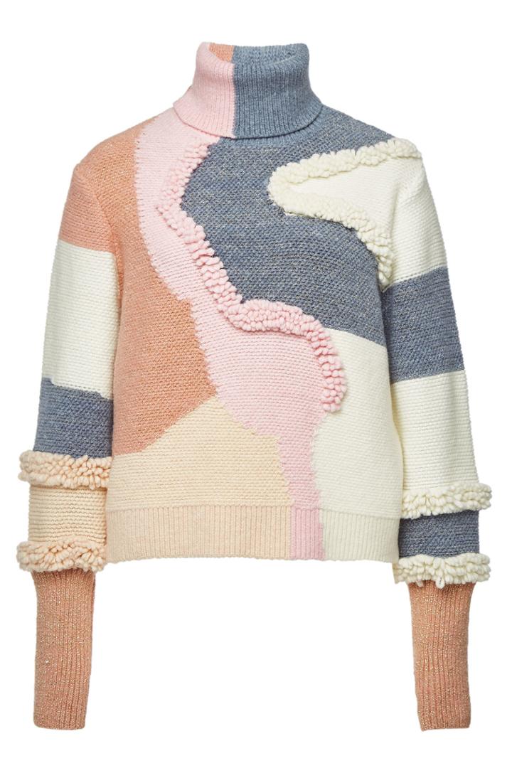 Peter Pilotto Peter Pilotto Heavy Knit Turtleneck Pullover With Cotton And Wool