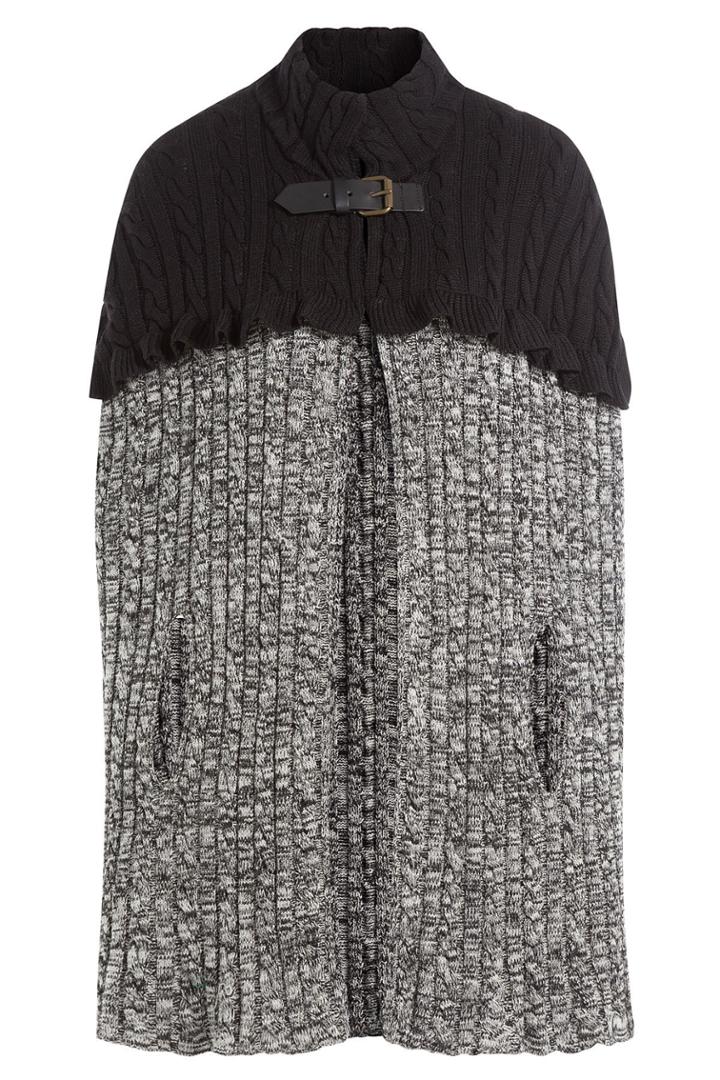 Philosophy Di Lorenzo Serafini Philosophy Di Lorenzo Serafini Wool Cable Knit Cape