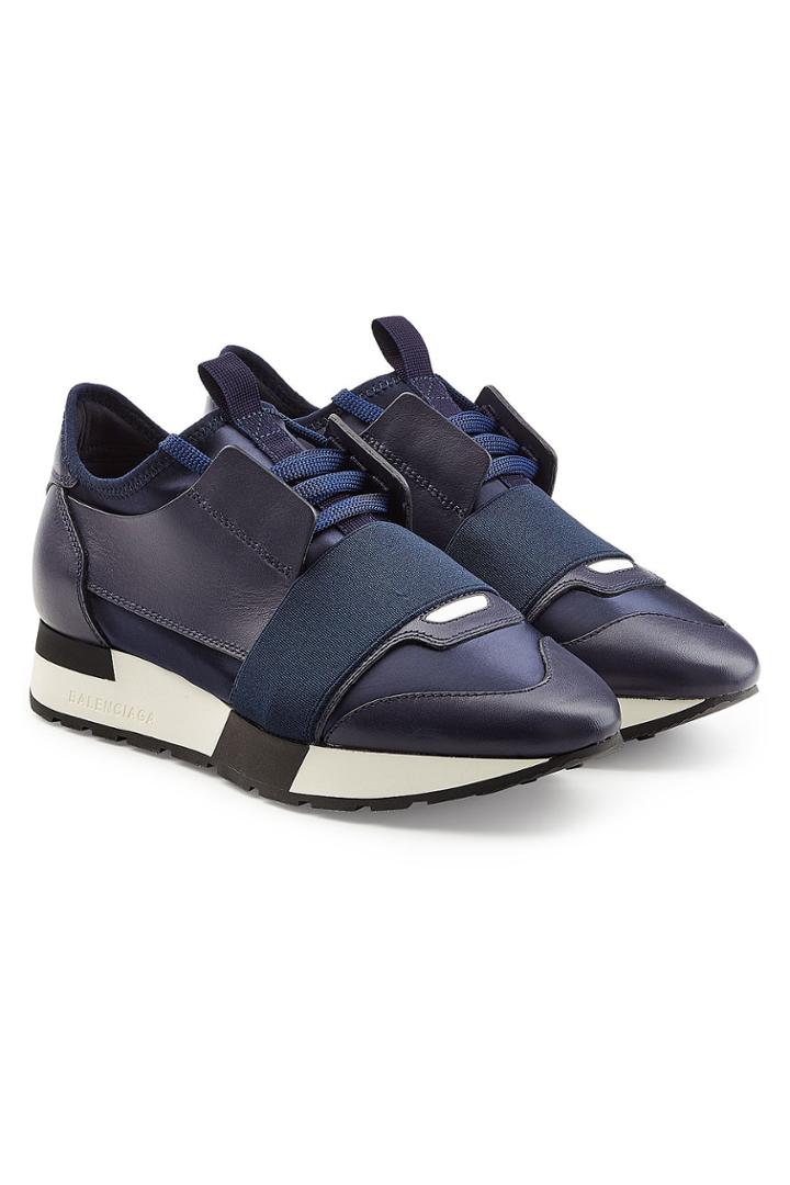 Balenciaga Balenciaga Race Runner Sneakers With Leather And Satin