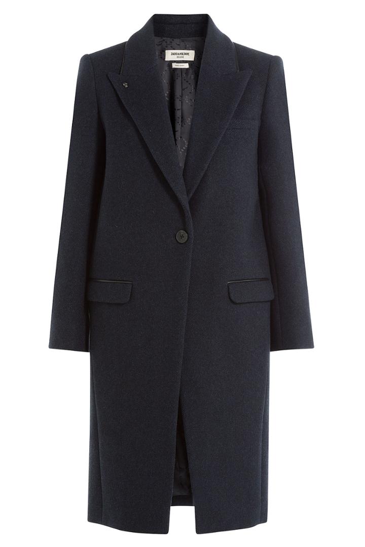 Zadig & Voltaire Zadig & Voltaire Coat With Wool - Blue