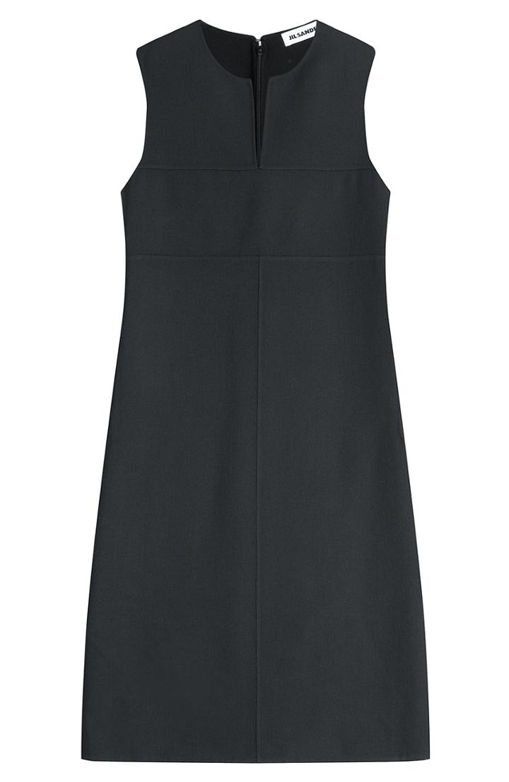 Jil Sander Village Wool Shift Dress