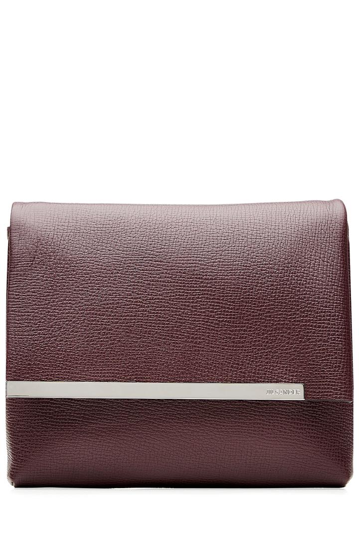 Jil Sander Jil Sander Leather Clutch - Red
