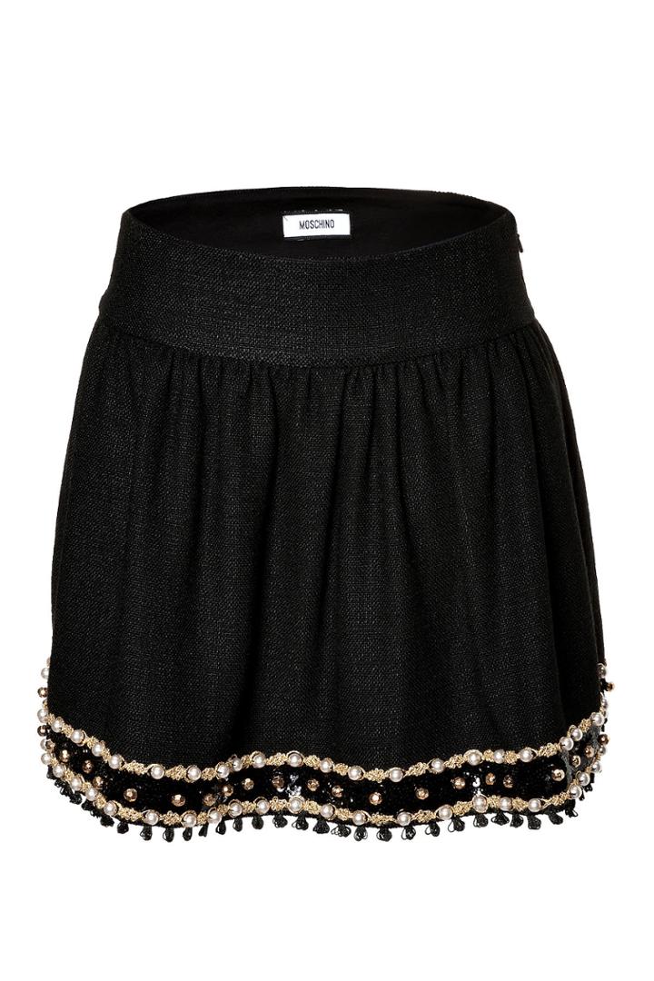 Moschino Moschino Embellished Hem Skirt