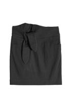 Iro Iro Cotton Skirt With Knotted Accent