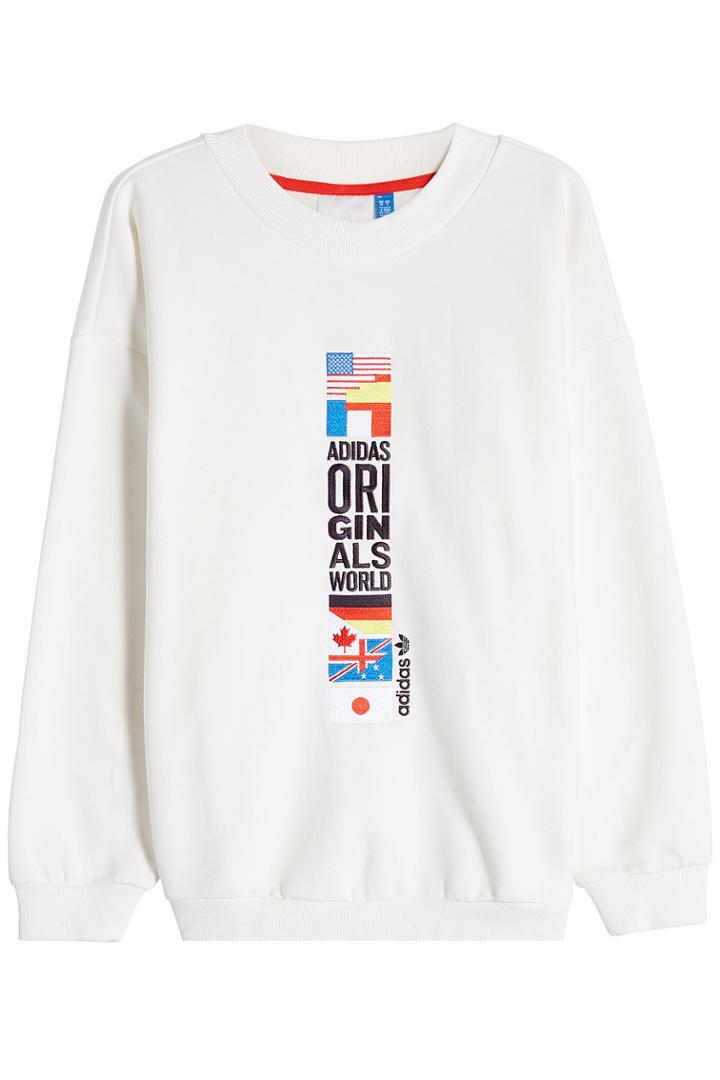 Adidas Originals Adidas Originals Embroidered Sweatshirt With Cotton