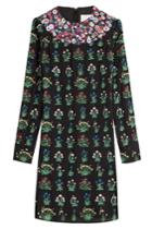 Valentino Valentino Embroidered Silk Georgette Dress