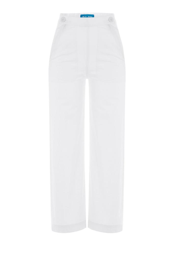 M I H M I H Cotton Wide Leg Culottes - White