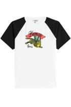 Kenzo Kenzo Jumping Tiger Printed Cotton T-shirt