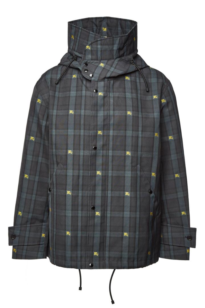 Burberry Burberry Equestrian Knight Check Hooded Jacket